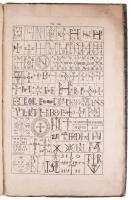 ca 1750 Számok, rövidítések írásmódjai, aláírások, képes pecséteket képes könyv 9 rézmetszetű tábláv...