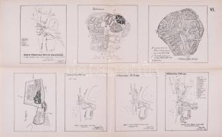 cca 1926-1940 Hajdúság, Kolozsvár környéke Magyar településtörténeti, néprajzi témájú mű(vek) térkép...
