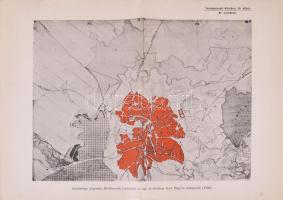 ca 1920 Jászberény, Jászdózsa 4 db térkép 37x48 cm