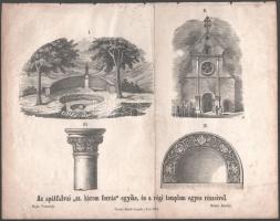 Az apátfalvai Sz. három forrás egyike. Litográfia, rajz: Varsányi, 1854. Emich Gusztáv. 28x23 cm