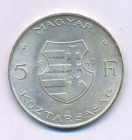 1947. 5Ft Ag "Kossuth" T:XF Adamo F8.1