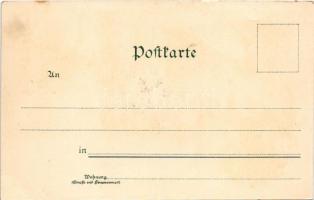 1895 München, Munich; Das Hofbräuhaus in seiner neuen Gestalt / brewery, beer hall. Ottmar Zieher Ar...