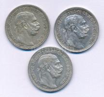 1914KB-196KB 1K Ag "Ferenc József" (3xklf) T:XF patina
Adamo K5.1