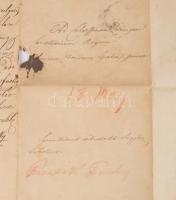 1818 Piacsek Pál udvari gyakornok lemondó levele tiszteletbeli gyakornok poziciójáról gróf Csáky Ist...