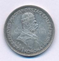 1896KB 1K Ag "Millennium" T:AU-XF kis patina Adamo K5.2