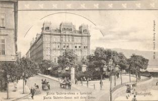 Budapest V. Mária Valéria utca a korzóval