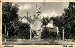 1940 Alsónémedi, Hősök szobra, emlékmű (EB)