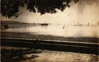 Keszthely, Balaton-part, vitorláshajók. Tímár Rózsika photo (fl)