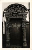 Kolozsvár, Cluj; Szent Mihály templom kapuja / church, gate. photo