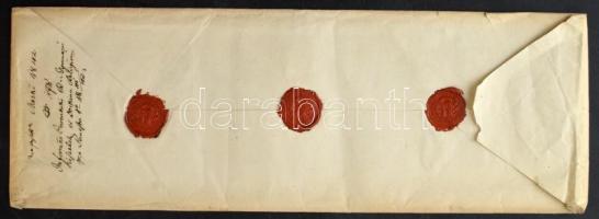 1842 Ex offo óriási boríték "KESZTHELY" - Veszprém