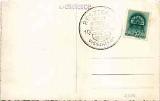 1940 Beszterce, Bistritz, Bistrita; látkép / general view. photo + "1940 Beszterce visszatért&q...