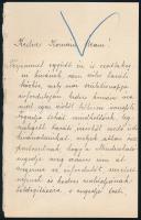 1898 Hollán Ernőné (1831-1906) saját kézzel írt levele Falk Miksa (1828-1908) író, politikus részére