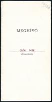 1988 Kispesti kommunisták meghívója + küldött igazolvány + névjegy