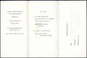 1988 Kispesti kommunisták meghívója + küldött igazolvány + névjegy