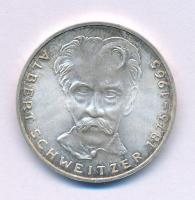 Német Szövetségi Köztársaság 1975G 5M Ag "Albert Schweitzer" T:XF kis patina Federal Republic of Germany 1975G 5 Mark "Albert Schweitzer" C:XF small patina Krause KM#143