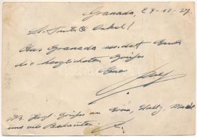 1937 Heil Hitler! Viva Espana! Viva L'Italia! / Második világháborús náci propaganda képeslap: ...