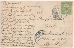 1907 Kolozsvár, Cluj; Circus Barogald, súlyemelő / weight-lifter boy (r)