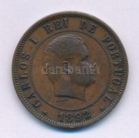 Portugália 1892. 20R bronz "I. Károly" T:VF Portugal 1892. 20 Reis bronze "Carlos I" C:VF Krause KM#533