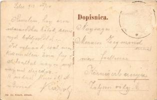 1913 Szelce, Selce-Vinodol; Tunera, Kupaliste. Jos. Kolarik, Anna Loncaric / fürdő, strand / beach, ...