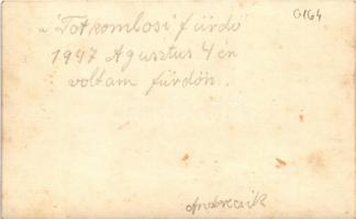 1947 Tótkomlós, fürdő. photo (fl)