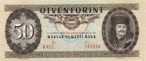 1980 50Ft főtipus + "H" betűjelzéssel!! R! T:I