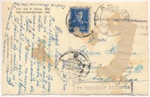 1944 Nagyszeben, Hermannstadt, Sibiu; Városi színház. Foto orig. E. Fischer 5. 1943. / Teatrul Orase...