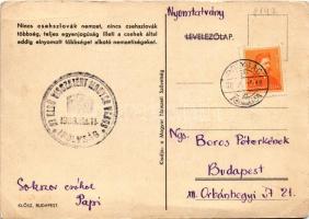 1938 Nincs csehszlovák nemzet, nincs csehszlovák többség, teljes egyenjogúság illeti a csehek által ...