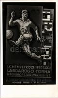 1956 IX. Nemzetközi Ifjúsági Labdarúgó Torna Magyarország / 9th International Youth Football Tournament s: Vincze (non PC) (vágott / cut)