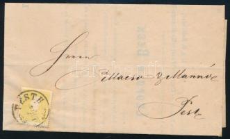 1860 2kr nyomtatványon "PESTH" (70.000)