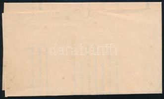 1860 2kr nyomtatványon "PESTH" (70.000)