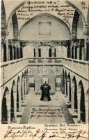 1904 Trencsénteplic, Trencianske Teplice; Hamman fürdő, belső. Szold Henrik kiadása / Hamman Bad Interieur / spa, bathhouse, interior (EK)