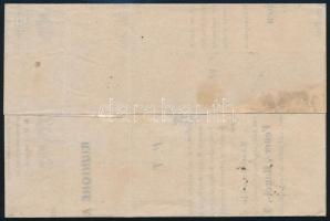 1860 2kr II. tipus nyomtatványon "PESTH" (70.000)