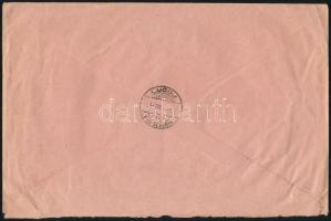 Románia 1937 Ajánlott levél teljes Sportszövetség sorral "ALBA IULIA" - "LUGOJ"