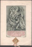 1938 Légrády Sándor emléklap az Eucharisztikus Kongresszus alkalmából