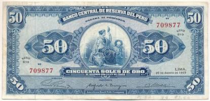 Peru 1965. 50S T:F Peru 1965. 50 Soles de Oro C:F Krause P#89