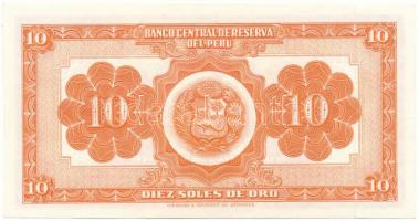 Peru 1956. 10S T:AU
Peru 1956. 10 Soles de Oro C:AU
Krause P#77