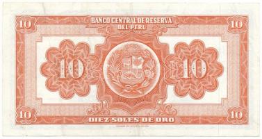 Peru 1955. 10S T:F szép papír
Peru 1955. 10 Soles de Oro C:F fine paper
Krause P#71