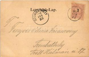 1900 Vernár, Wernsdorf, Vernár; templom, kerekes kút / church, well (EK)