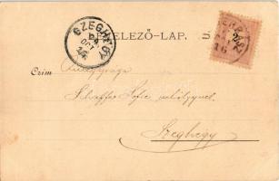 1899 Újverbász, Verbász, Vrbas, Novi Vrbas; Református és evangélikus templom / Calvinist and Luther...