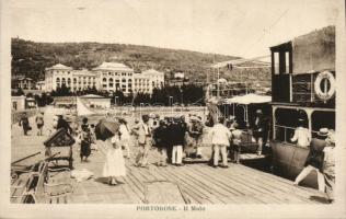 Portoroz molo with the ship S. Marco