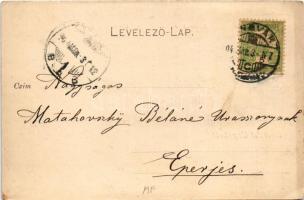 1904 Ungvár, Uzshorod, Uzhhorod, Uzhorod; Széchenyi tér, kávéház, Új tér, szálloda, étterem és sörcs...