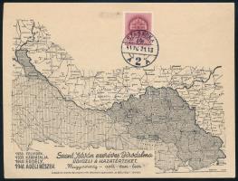 1941 Szent István ezeréves Birodalma Üdvözli a hazatérteket levelezőlap "SZABADKA" bélyegzéssel