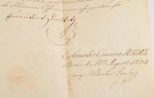 1829 Buda rendkívüli támogatás 400 forint összegben Ungár Mihály királyi fogalmazónak. Skultéty Fere...