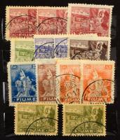 Fiume 1919-1921 75 db bélyeg 4 lapos zsebberakóban