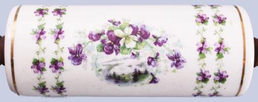 Régi sodrófa, fa, fajansz, kis kopással, h: 39 cm