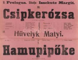 1918 Lugos színházi előadás plakátja 30x60 cm