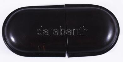 Bőr szivartok, h: 17 cm