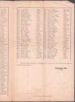 1881 Krassó-Szörénymegye legtöbb adótfizető bizottsági tagjainak névrrosa. (Virilisek) 4 p