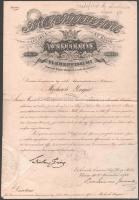 1844 Királyi kamarai kinevezési okirat Geöcz László (1775-?),. m. királyi kamarai tanácsos  Báró Geramb János magyar királyi kamarai titkár aláírásával, papírfelzetes viaszpecséttel