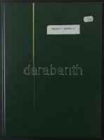 Vasút motívum gyűjtemény tengerentúli teljes sorokkal, több postatisztával 8 lapos A4-es berakóban